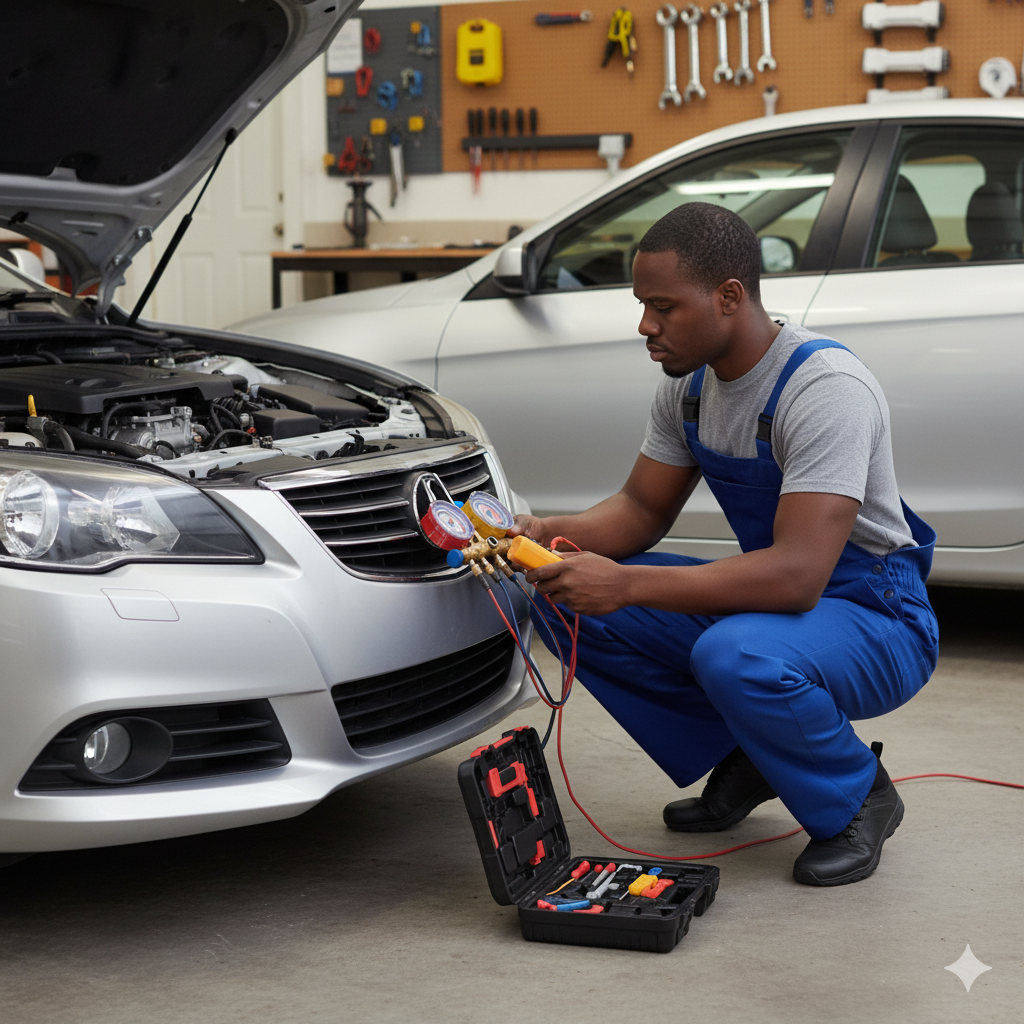 Car AC repair and gas refilling-joulssystems.co.ke